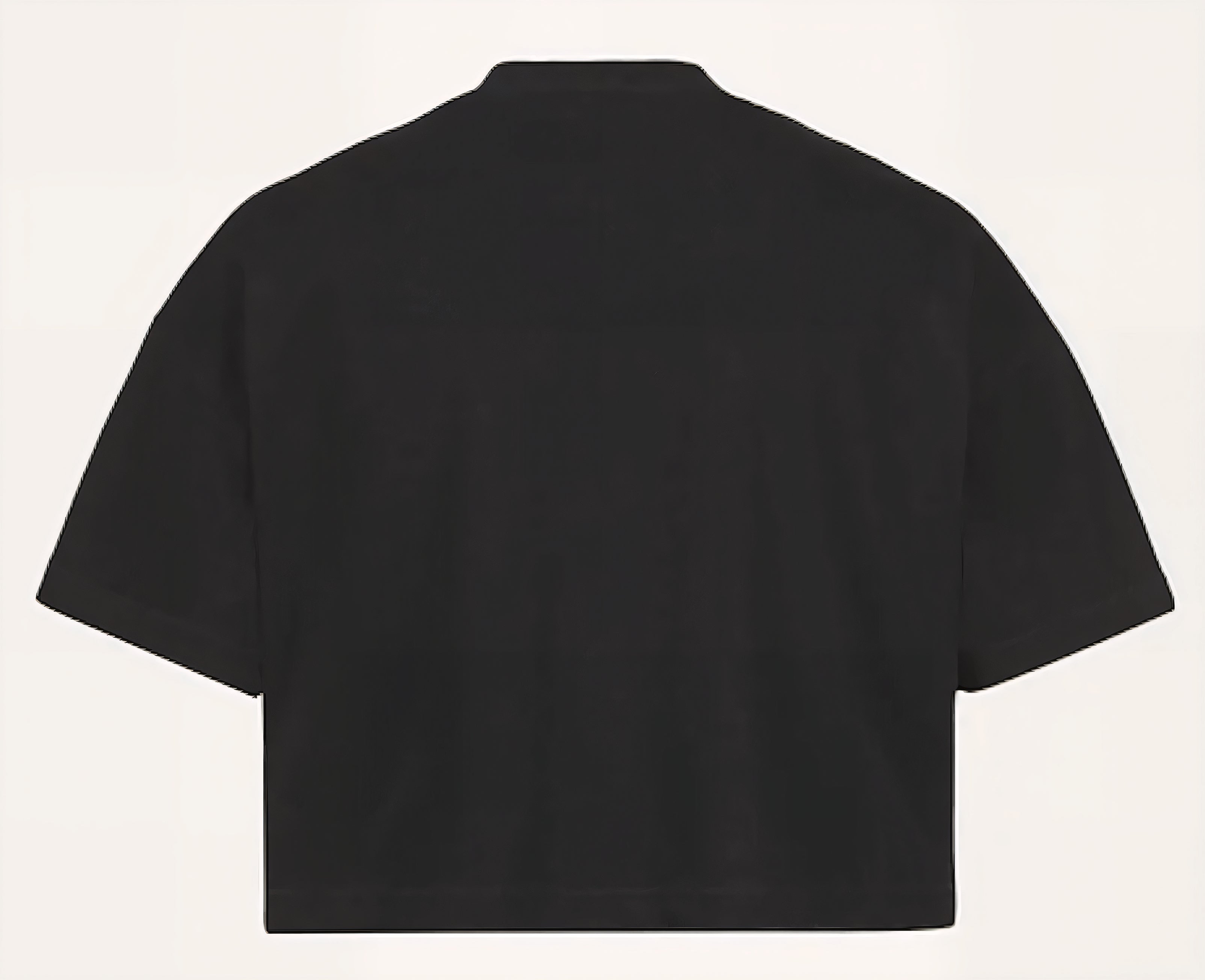 FOUNDATION CROPPED OVERSIZED TEE BLACK