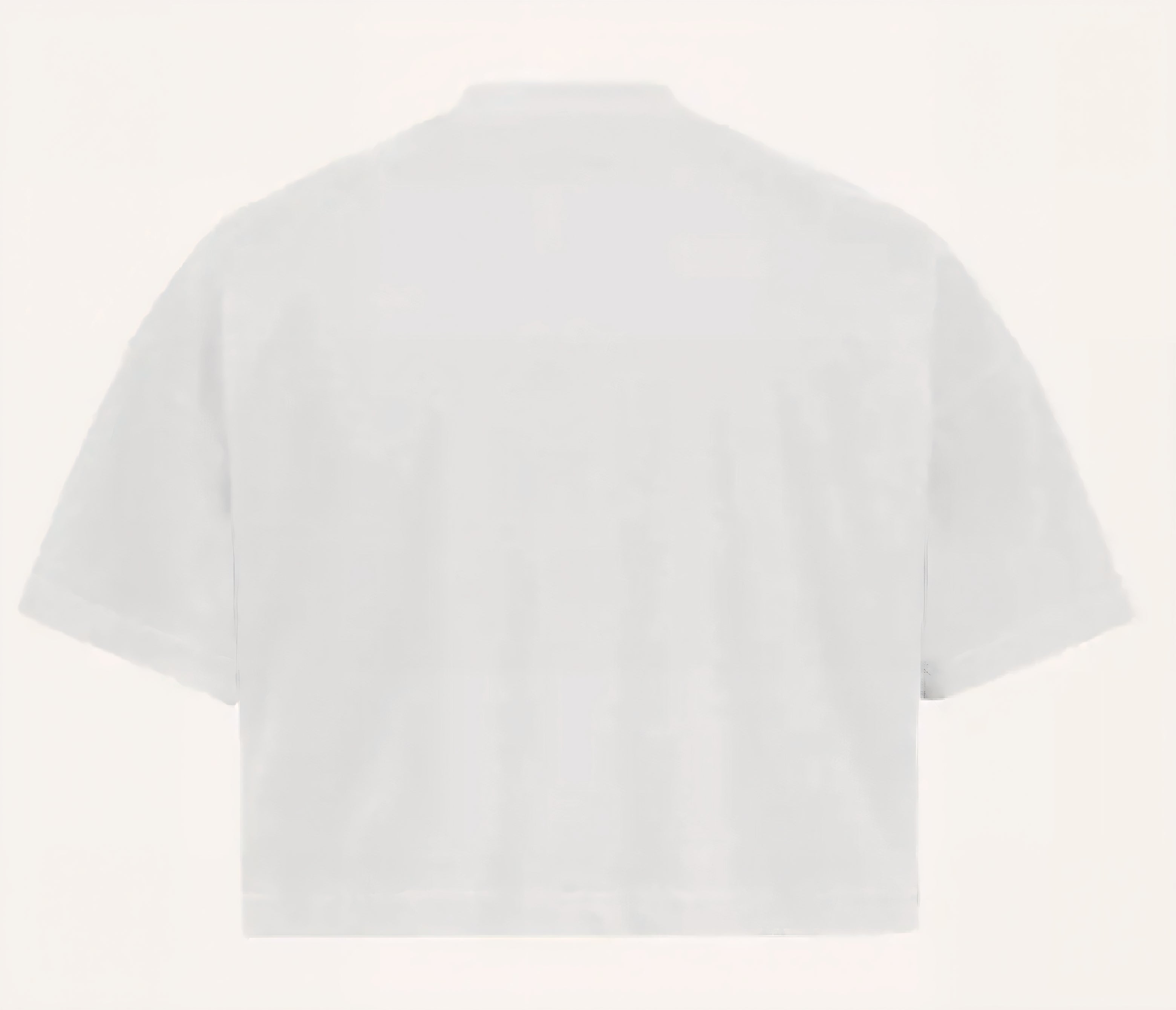 FOUNDATION CROPPED OVERSIZED TEE WHITE
