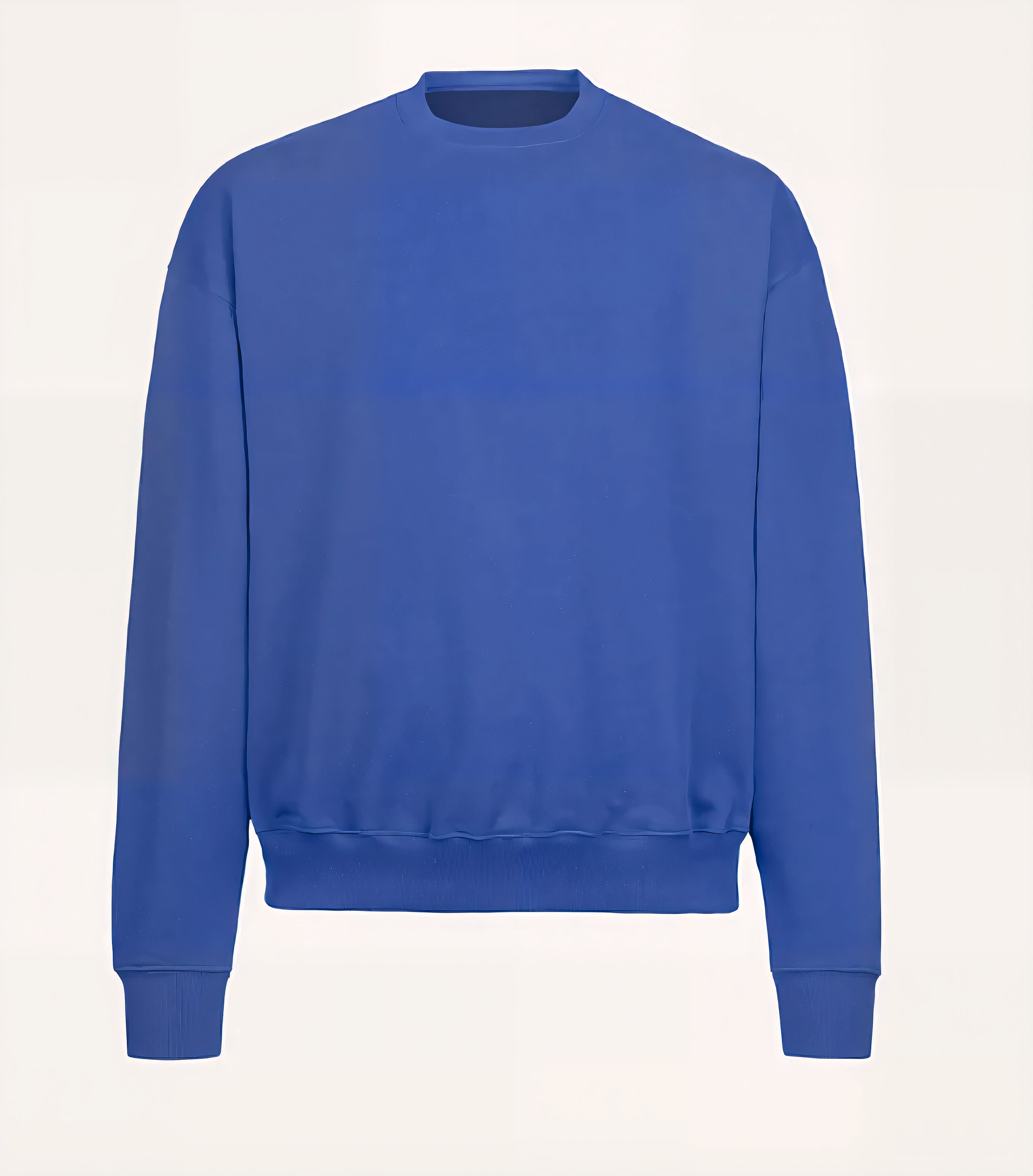 FOUNDATION OVERSIZED CREWNECK SWEATER COBALT BLUE