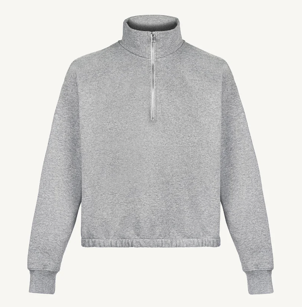 FOUNDATION QUARTER ZIP GRAY