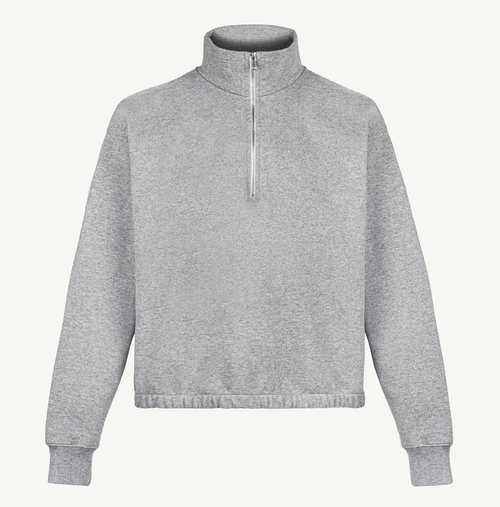 FOUNDATION QUARTER ZIP GRAY