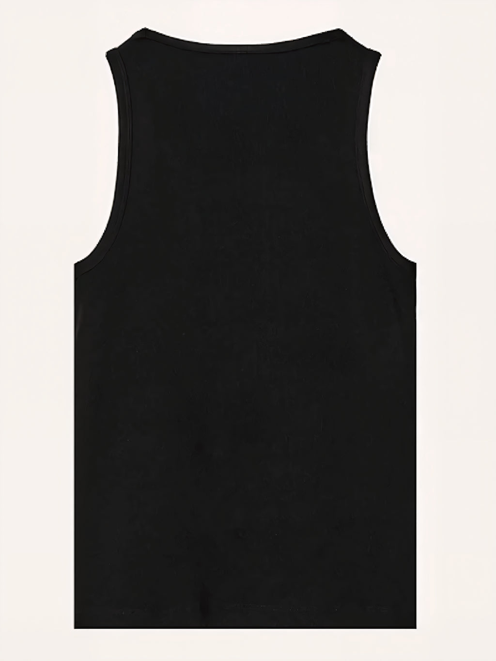 FOUNDATION SLIM RIBBED TANK BLACK