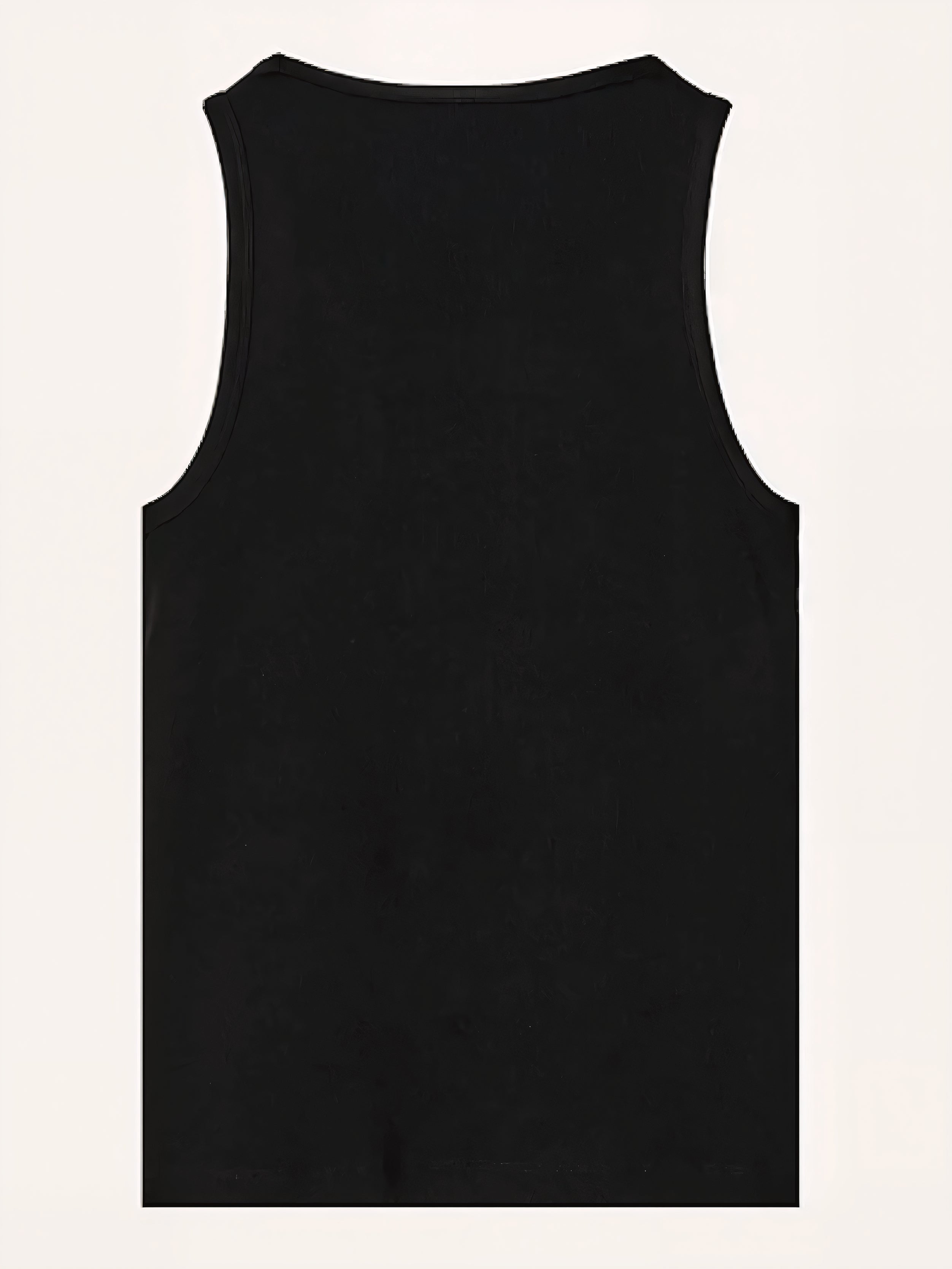 FOUNDATION SLIM RIBBED TANK BLACK
