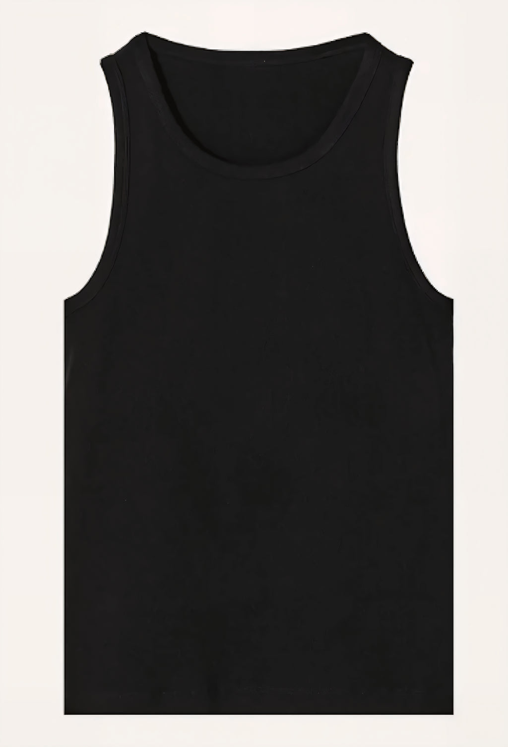 FOUNDATION SLIM RIBBED TANK BLACK