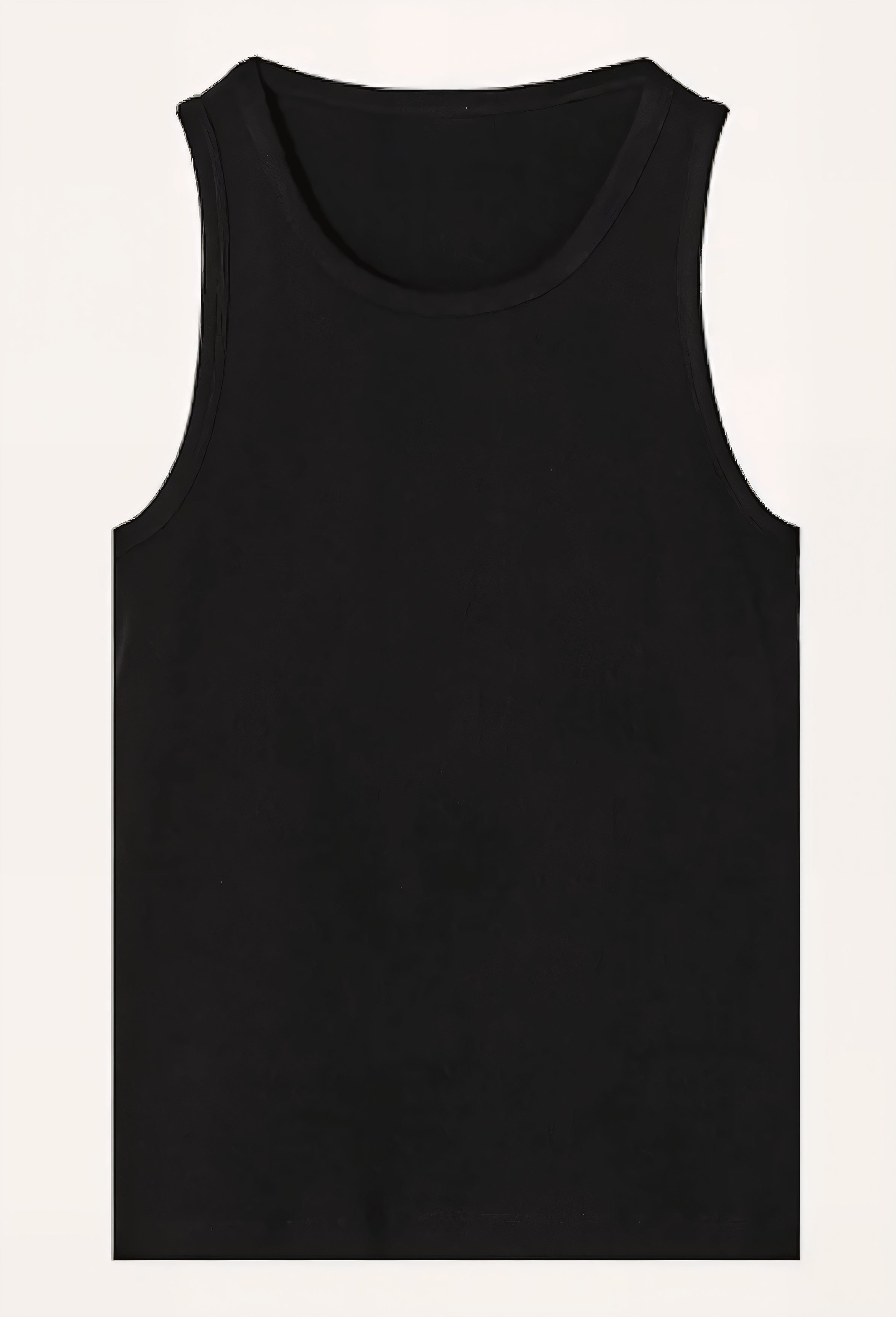 FOUNDATION SLIM RIBBED TANK BLACK