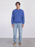 FOUNDATION OVERSIZED CREWNECK SWEATER COBALT BLUE