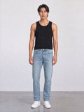 FOUNDATION SLIM RIBBED TANK BLACK