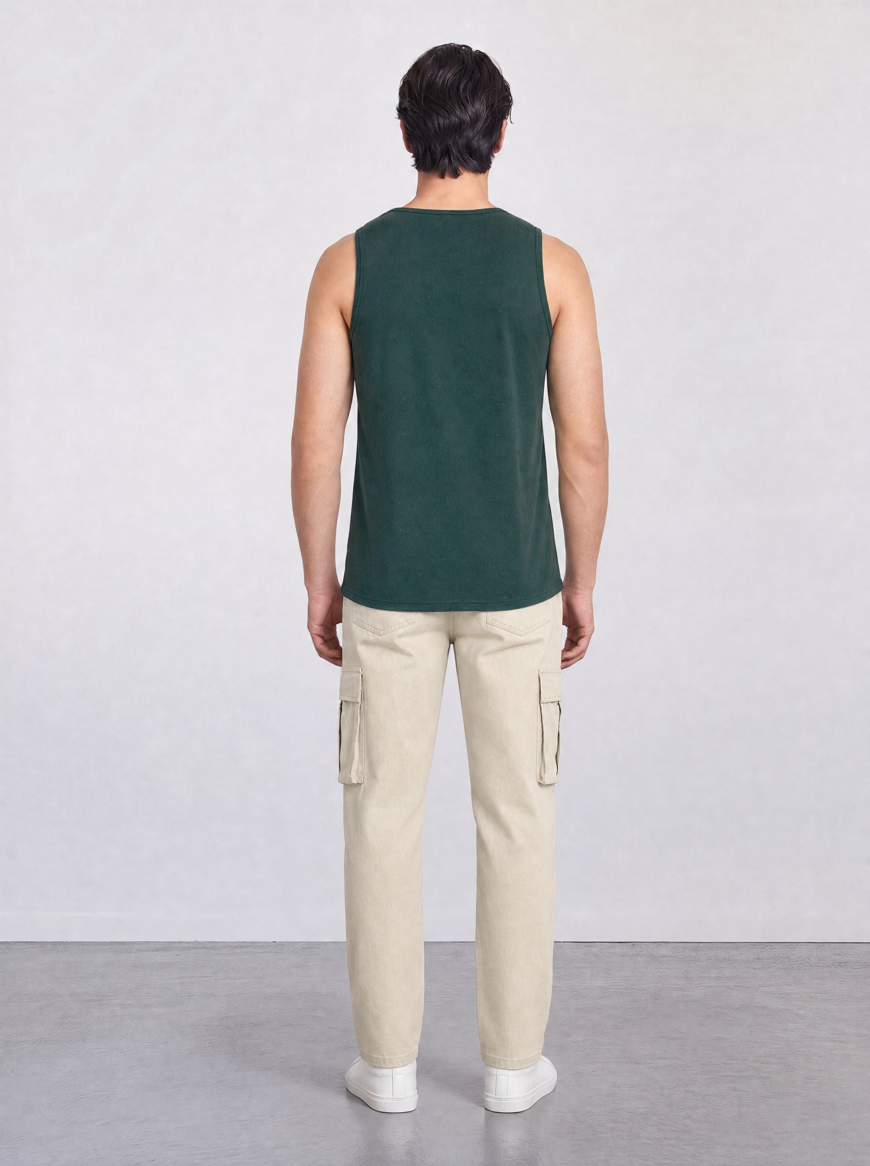 FOUNDATION SLIM RIBBED TANK VIVID GREEN