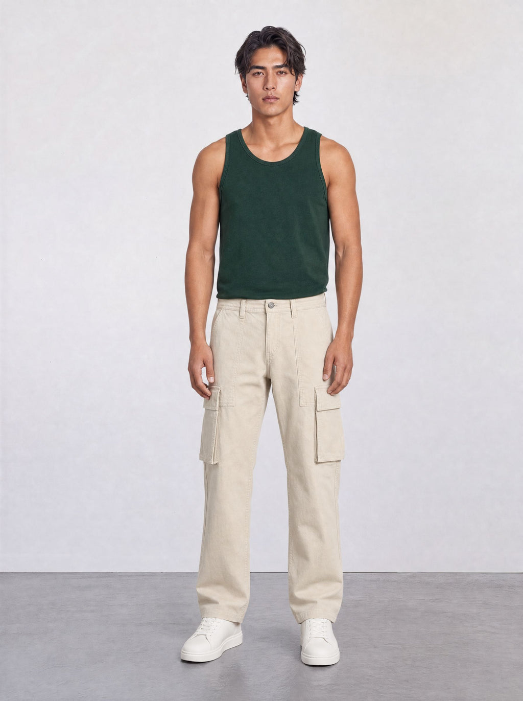 FOUNDATION SLIM RIBBED TANK VIVID GREEN