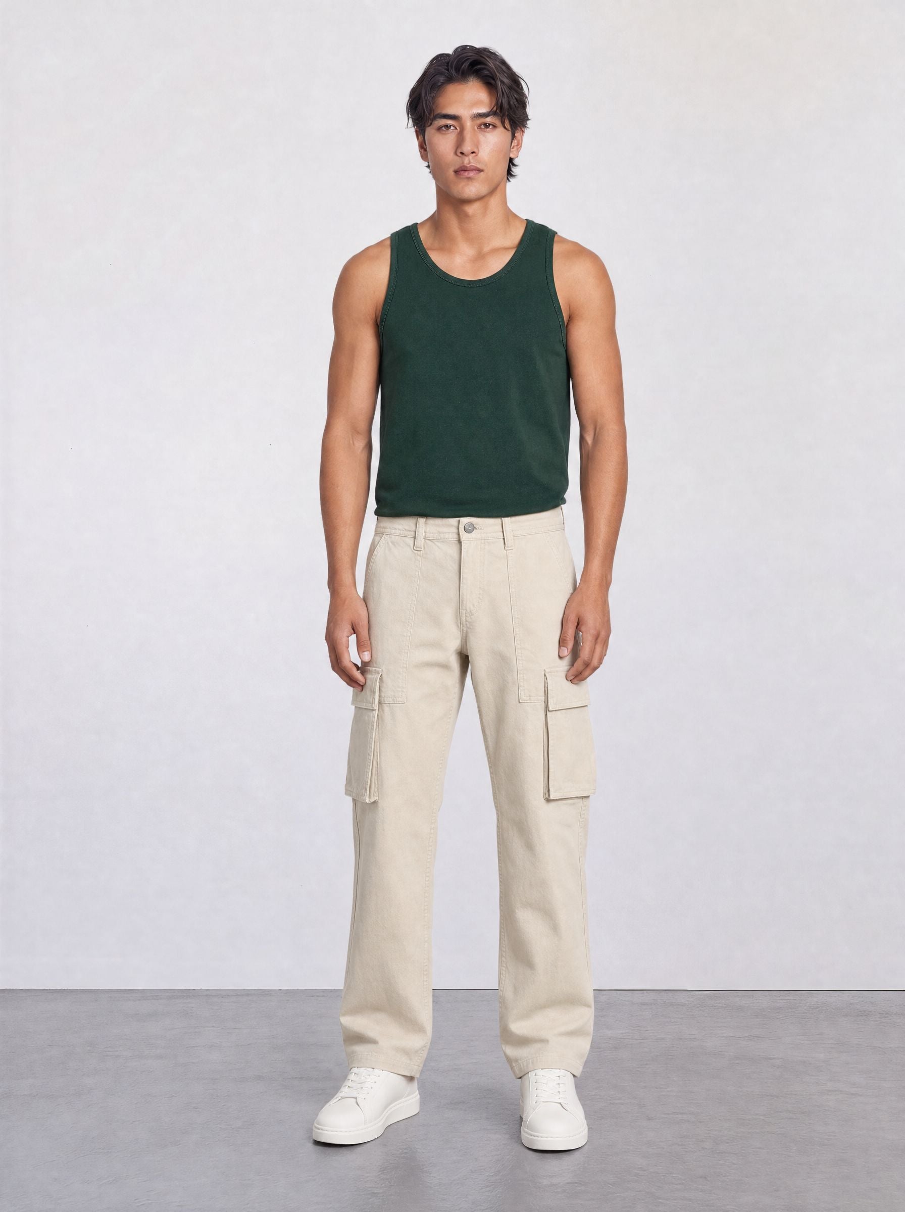 FOUNDATION SLIM RIBBED TANK VIVID GREEN
