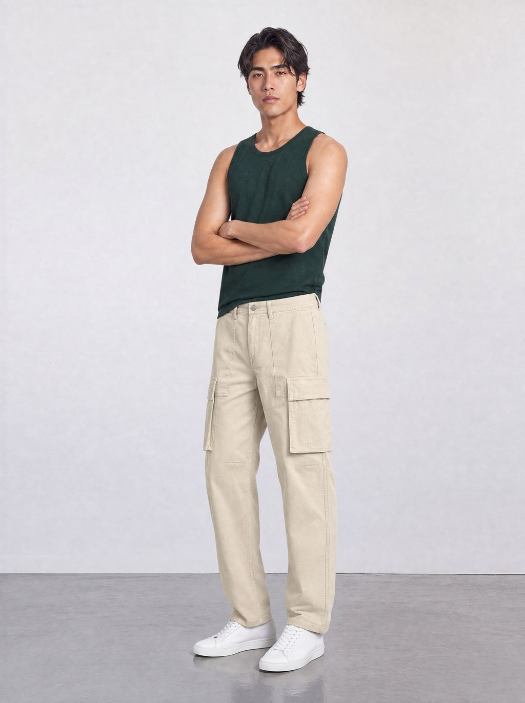 FOUNDATION SLIM RIBBED TANK VIVID GREEN