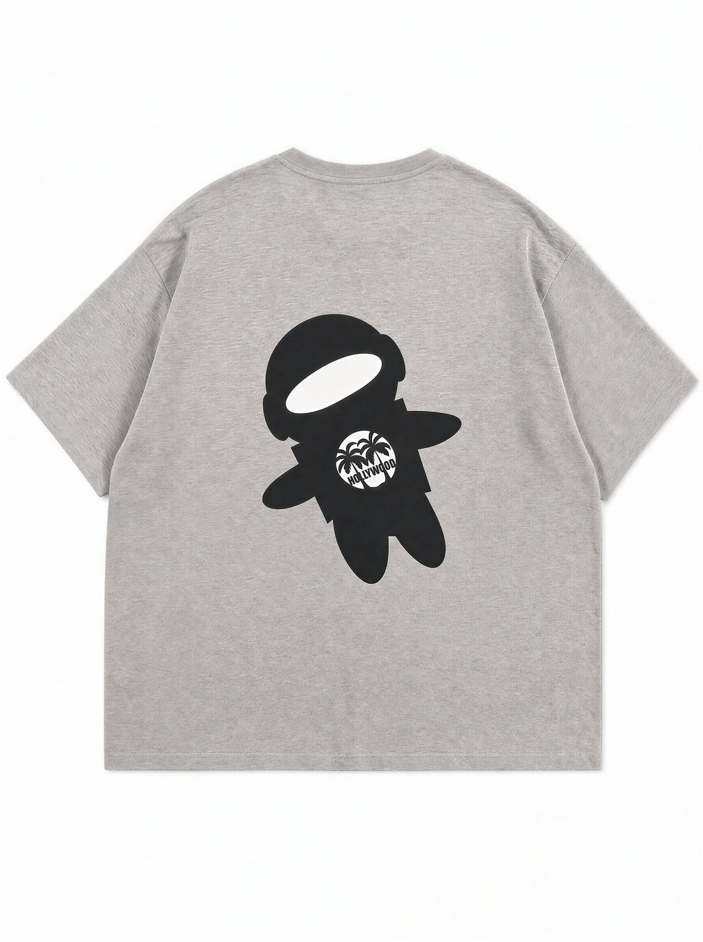 Boxy Hollywood tee, back view