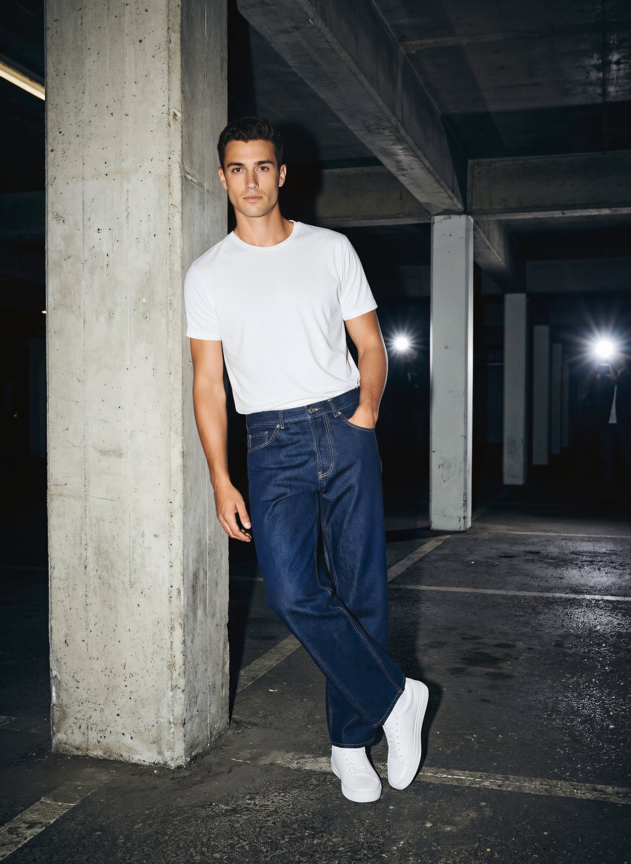 SANDROL LOOSE FIT JEAN DARK BLUE