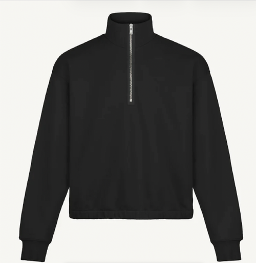 FOUNDATION QUARTER ZIP BLACK