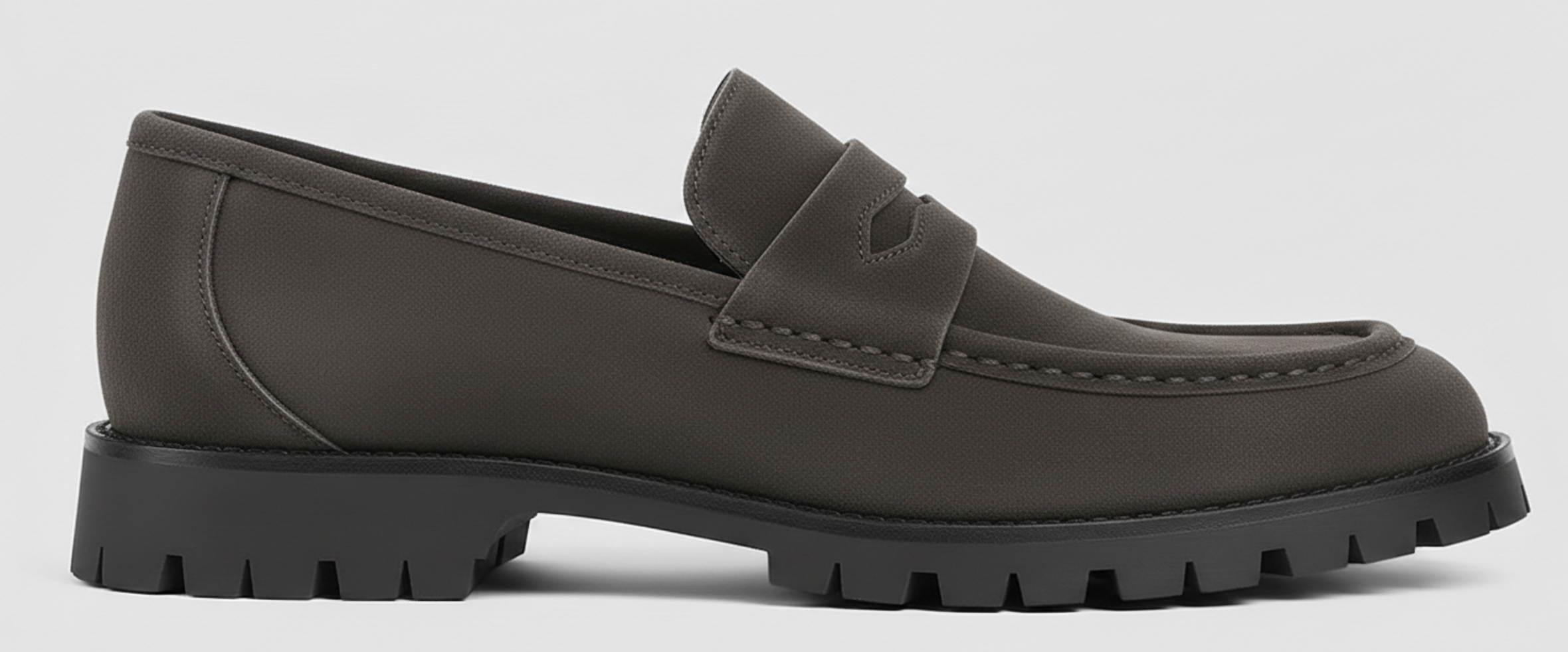 The Stone Lug Loafer – Grey Suede