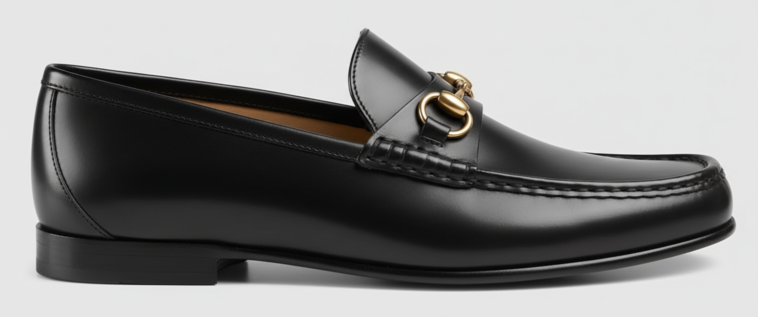 The Sovereign Bit Loafer – Black Smooth Leather
