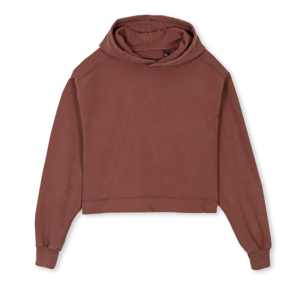 STELLA CROPPED HOODIE Vintage Brown image 0