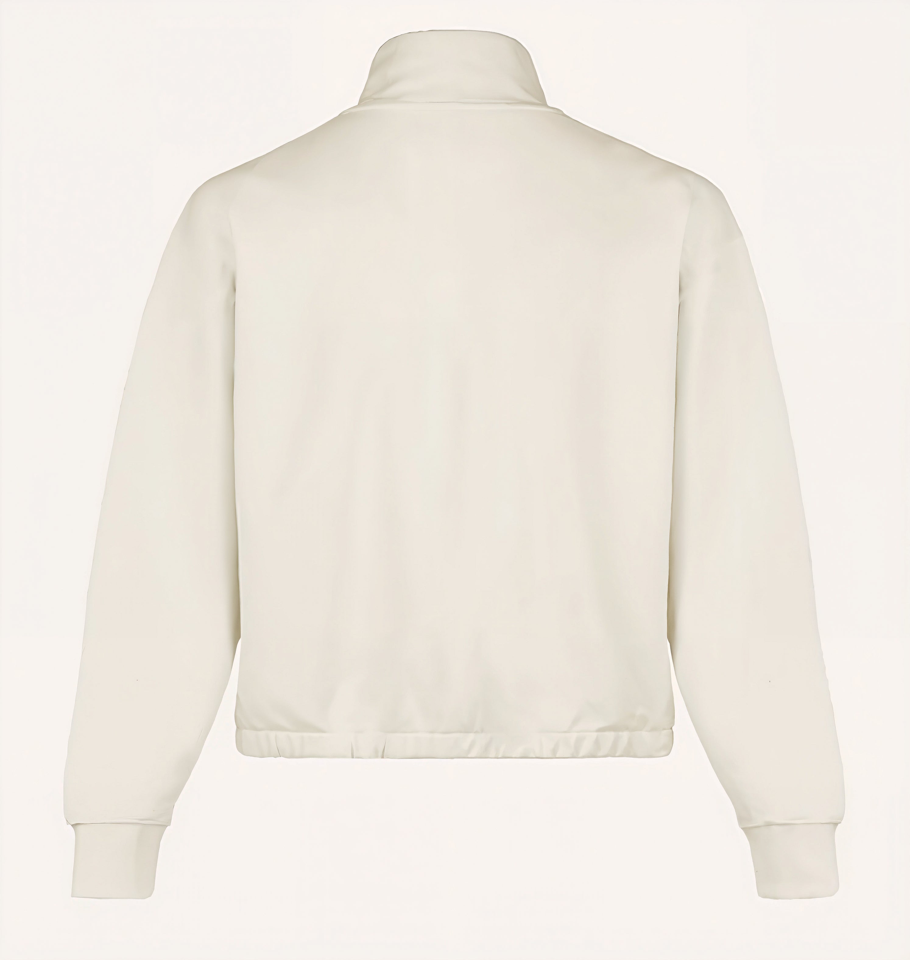 Foundation Quarter Zip Vintage White - Flat Lay Back View